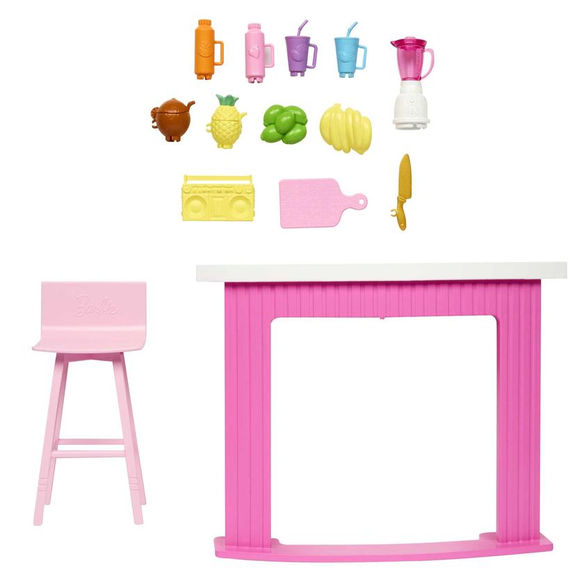 Barbie Accessories, Doll House Furniture, Smoothie Bar Story Starter Same Day Delivery