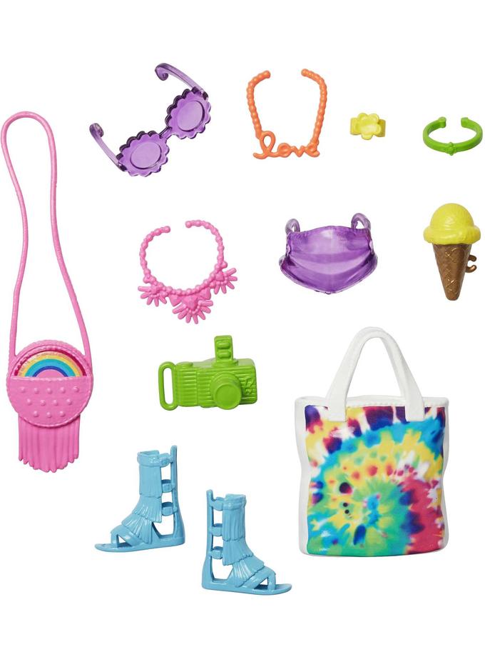 Barbie Accessories Neon Festival Pack With 11 Storytelling Pieces For Barbie Dolls Best Seller