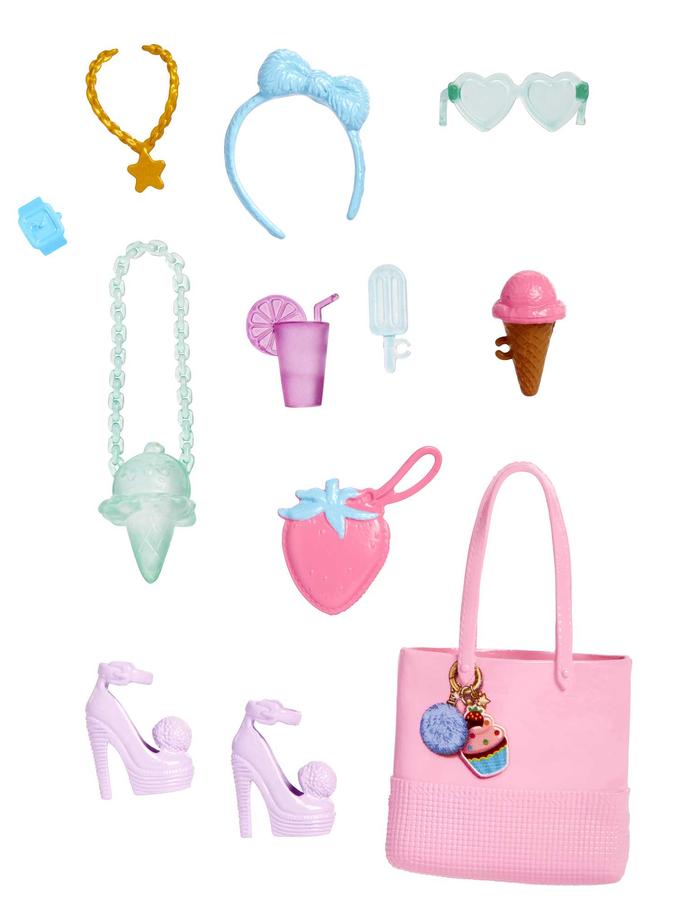 Barbie Accessories, Storytelling Pack For Barbie Dolls, Dessert theme Best Seller