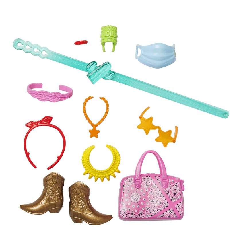 Barbie Accessories Travel Pack With 11 Storytelling Pieces For Barbie Dolls New Arrival