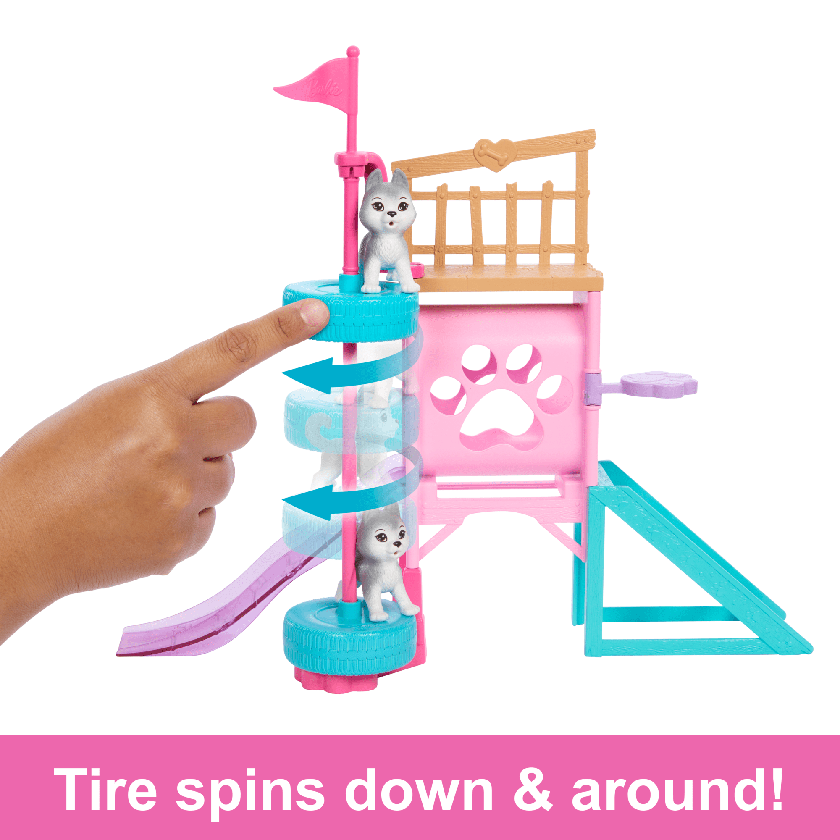 Barbie And Stacie To the Rescue Puppy Playground Playset With Doll, 3 Pet Dog Figures, & Accessories On Sale