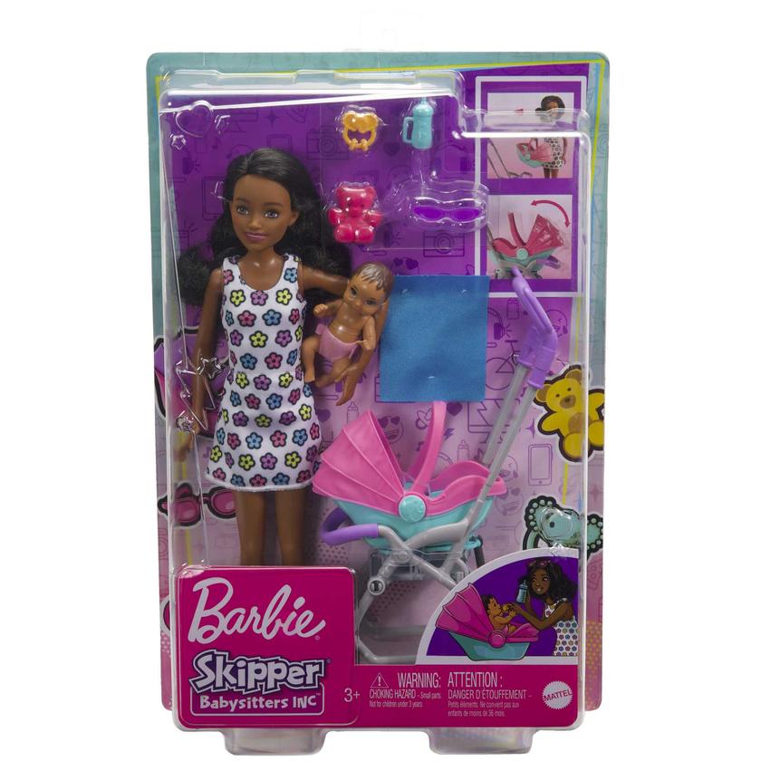 Barbie Babysitters Inc. Skipper Poupées et Coffret de Jeu Free shipping