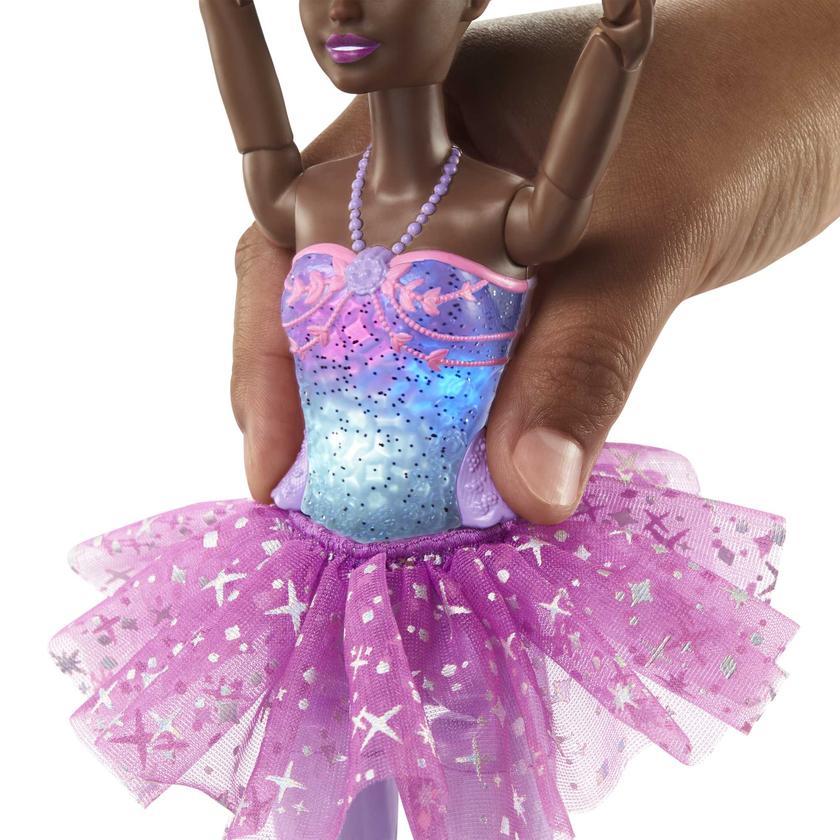 Barbie®-Ballerine Lumières Scintillantes-Poupée Cheveux Noirs High Quality