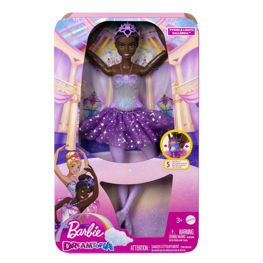 Barbie®-Ballerine Lumières Scintillantes-Poupée Cheveux Noirs High Quality