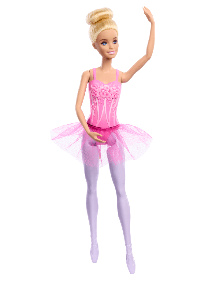 Barbie-Ballerine-Poupée Blonde Avec Tutu Violet Amovible Free shipping