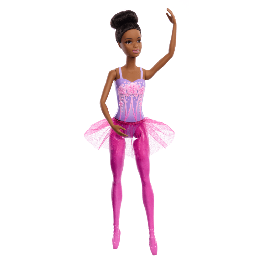 Barbie-Barbie Ballerine-Poupée Brune Avec Tutu Amovible Violet New Arrival