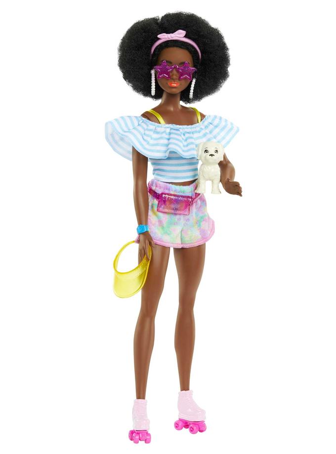 Barbie Barbie Day & Play Rollers Tendance, Poupée et Accessoires Free shipping