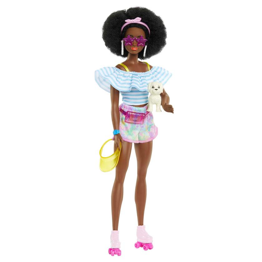 Barbie Barbie Day & Play Rollers Tendance, Poupée et Accessoires Free shipping