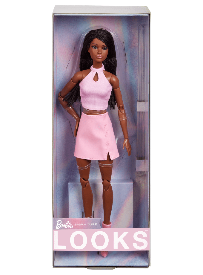 Barbie-Barbie Looks N21-Poupée Avec Tresses Brunes et Tenue An2000 Same Day Delivery