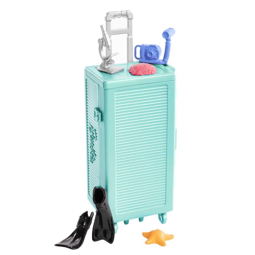 Barbie-Barbie Plongeuse-Coffret Poupée Brune et Laboratoire Mobile Best Price