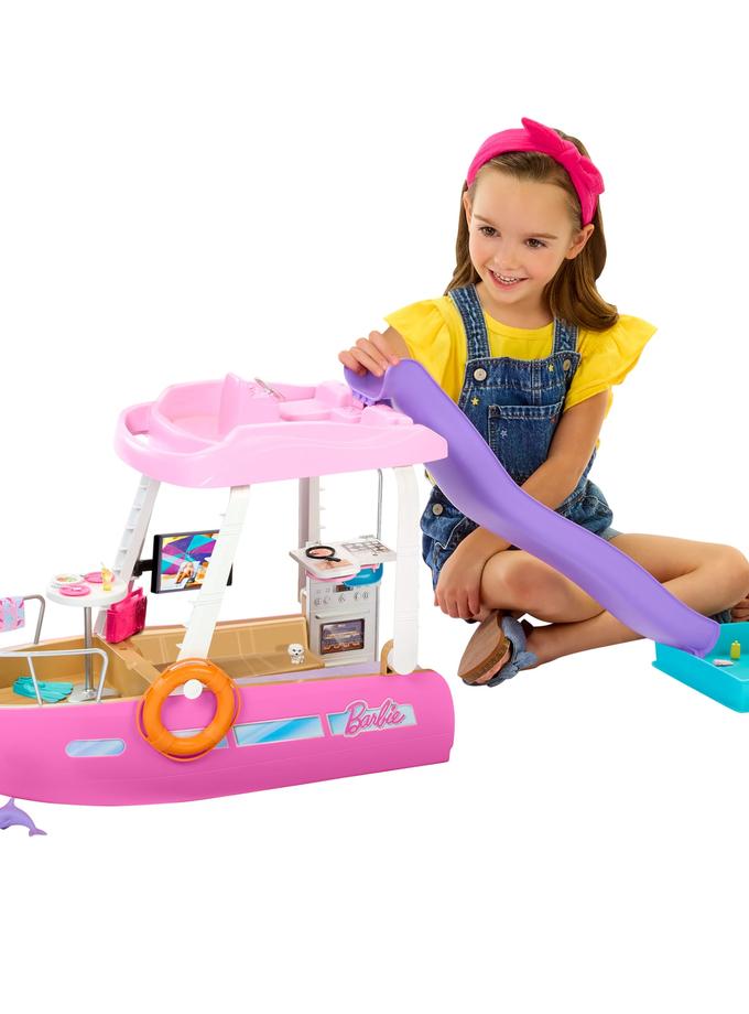 Barbie®-Bateau de Rêve-Coffret Bateau, Piscine, Toboggan, Accessoires Free shipping