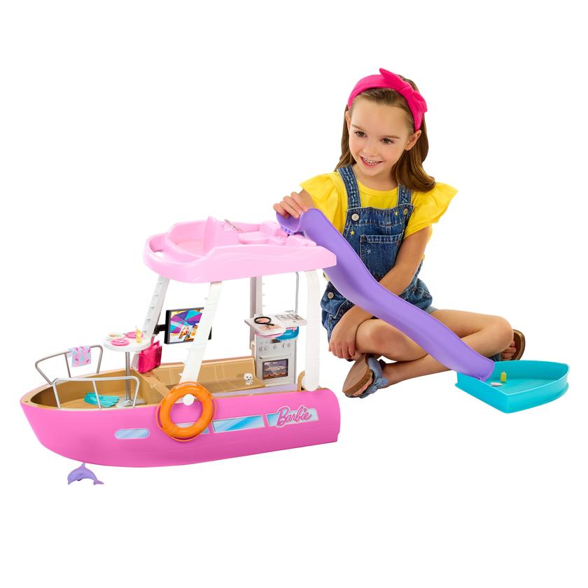 Barbie®-Bateau de Rêve-Coffret Bateau, Piscine, Toboggan, Accessoires Free shipping