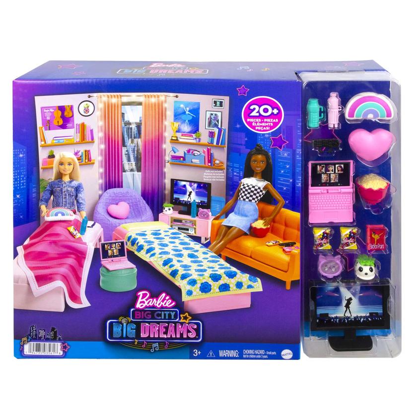 Barbie: Big City, Big Dreams Dorm Room Playset With Furniture & Accessories, 3 To 7 Years Best Buy