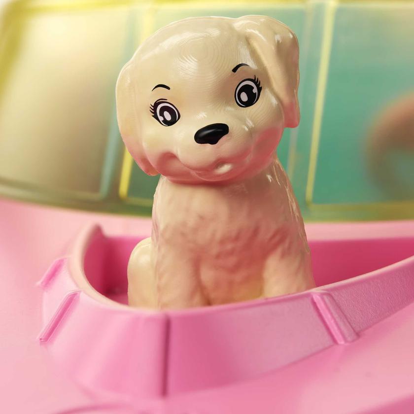 Barbie Boat With Puppy And Accessories, Fits 3 Dolls, Floats in Water, 3 To 7 Year Olds Best Price