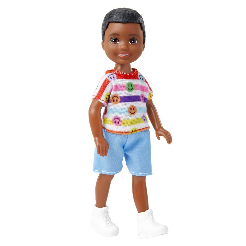 Barbie Boneco Chelsea Menino com Camiseta com Rostos Felizes High Quality