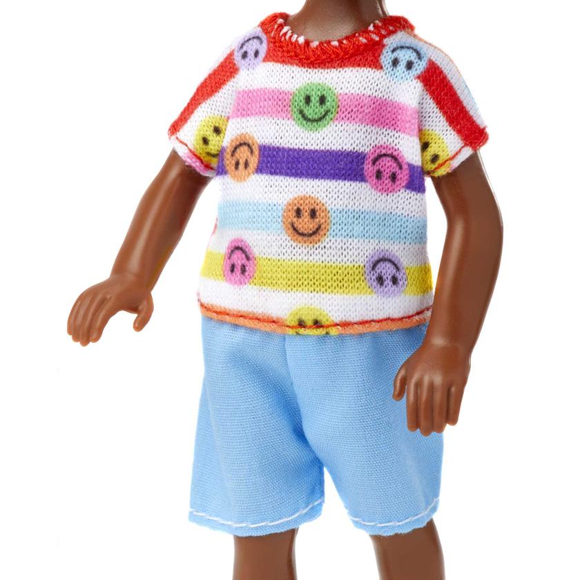 Barbie Boneco Chelsea Menino com Camiseta com Rostos Felizes High Quality