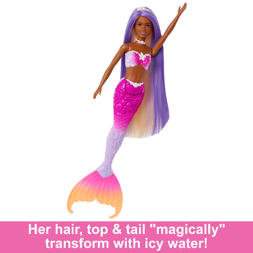 Barbie “Brooklyn” Mermaid Doll With Color Change Feature, Pet Dolphin And Accessories Same Day Delivery