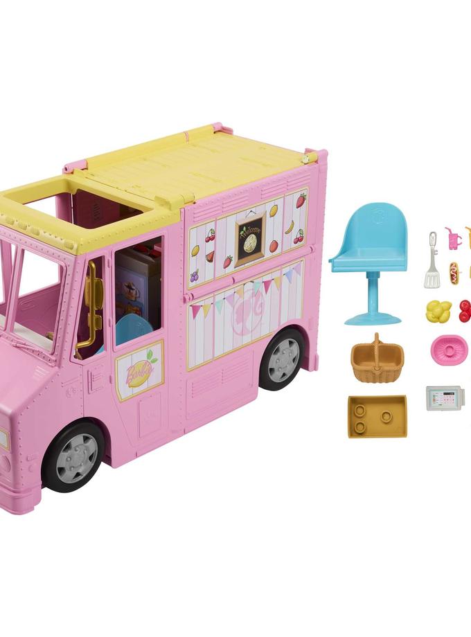 Barbie Camion à Limonade Coffret 25 Éléments de Jeu Same Day Delivery