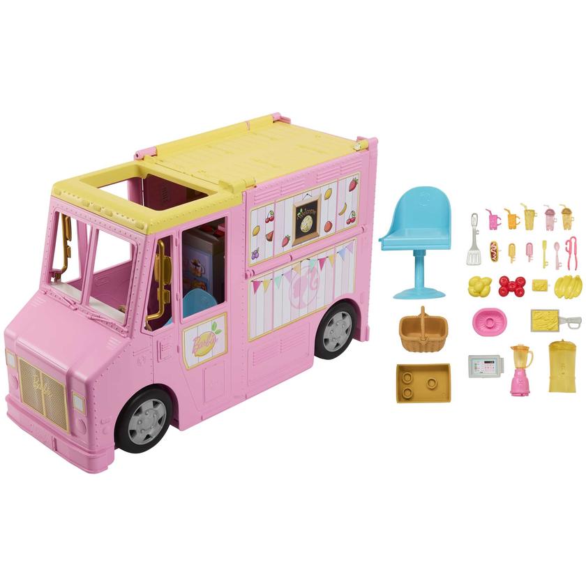 Barbie Camion à Limonade Coffret 25 Éléments de Jeu Same Day Delivery