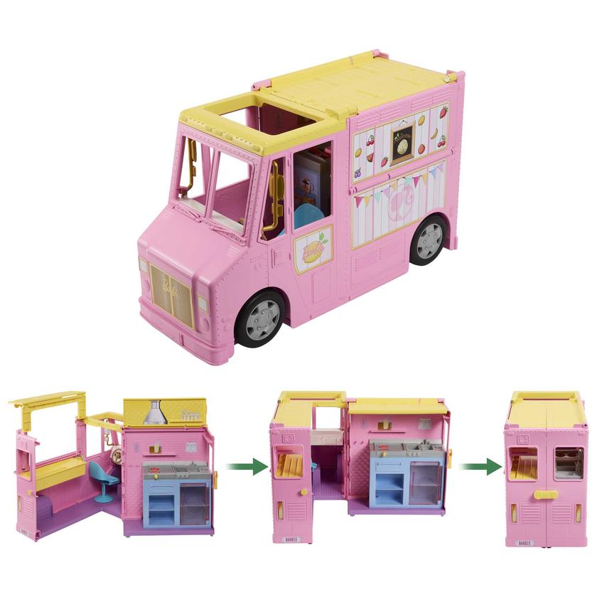 Barbie Camion à Limonade Coffret 25 Éléments de Jeu Same Day Delivery