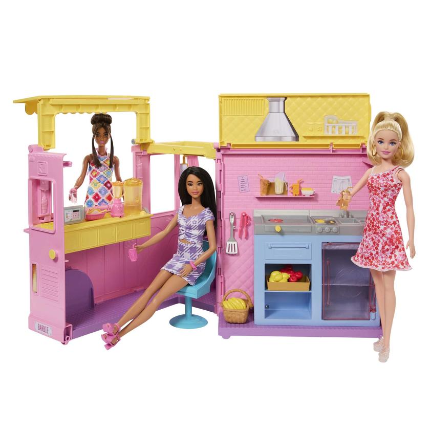 Barbie Camion à Limonade Coffret 25 Éléments de Jeu Same Day Delivery