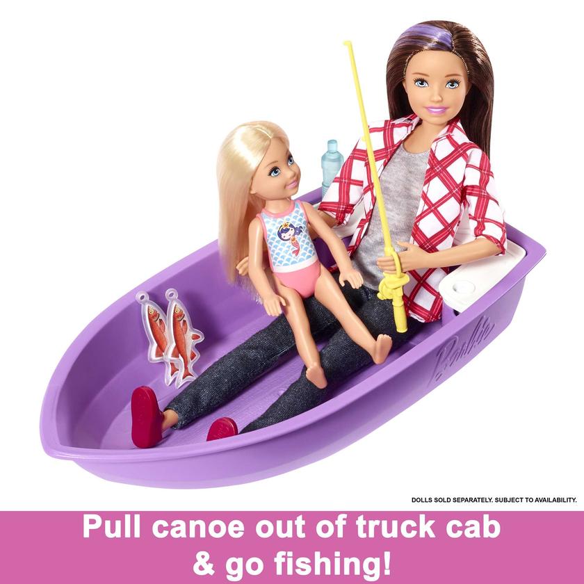 Barbie Camper, Doll Playset With 50 Accessories, Truck, Boat And House, 3-In-1 Dream Camper Best Price