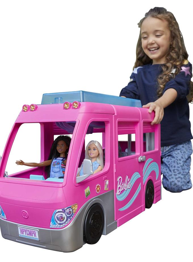 Barbie Camper, Doll Playset With 60 Accessories, 30-Inch Slide, Dream Camper For Sale