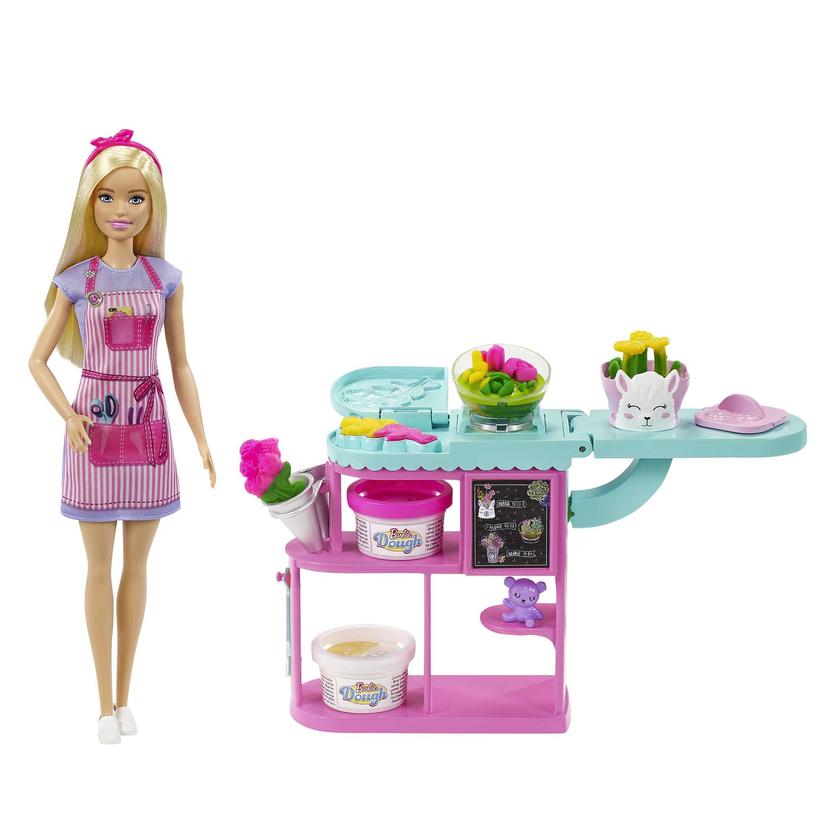 Barbie Career Florist Playset With Blonde Doll, Dough, Vases And More, Ages 3 Years And Up Best Buy