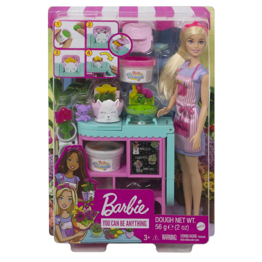 Barbie Career Florist Playset With Blonde Doll, Dough, Vases And More, Ages 3 Years And Up Best Buy