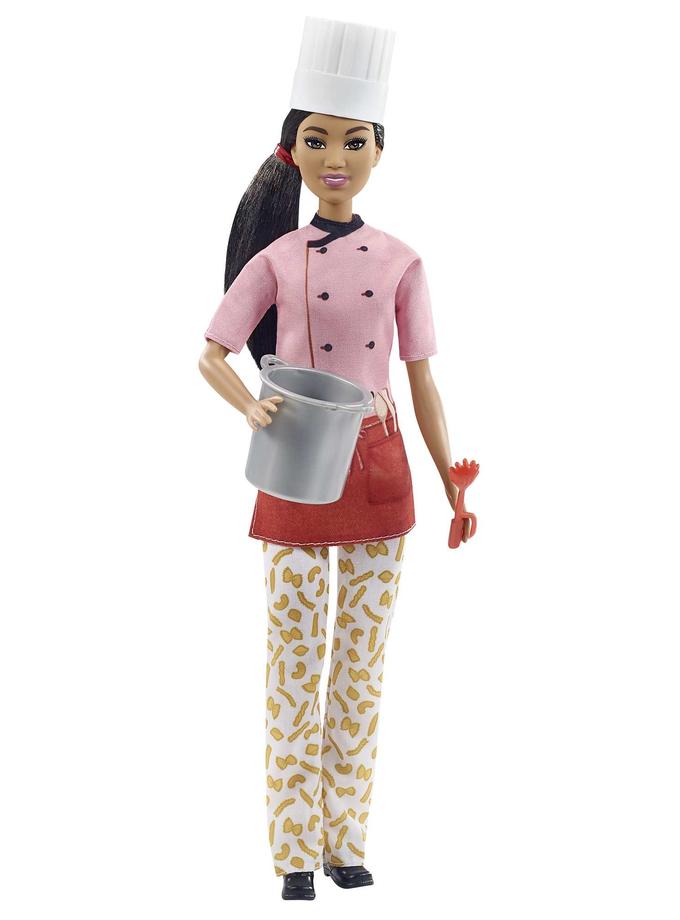 Barbie Career Pasta Chef Brunette Doll (12-In/3040-Cm) With Accessories en-us For Sale