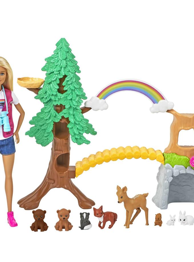 Barbie Career Wilderness Guide Playset With Blonde Doll And 10 Animal Figures On Sale