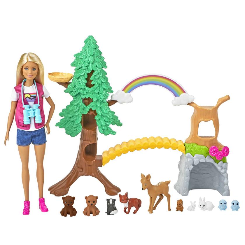 Barbie Career Wilderness Guide Playset With Blonde Doll And 10 Animal Figures On Sale