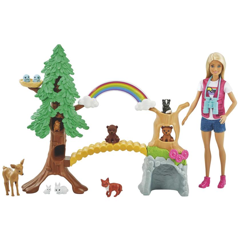 Barbie Career Wilderness Guide Playset With Blonde Doll And 10 Animal Figures On Sale