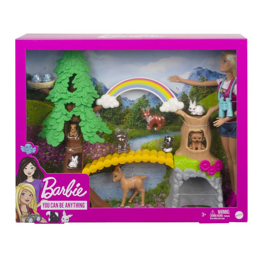 Barbie Career Wilderness Guide Playset With Blonde Doll And 10 Animal Figures On Sale