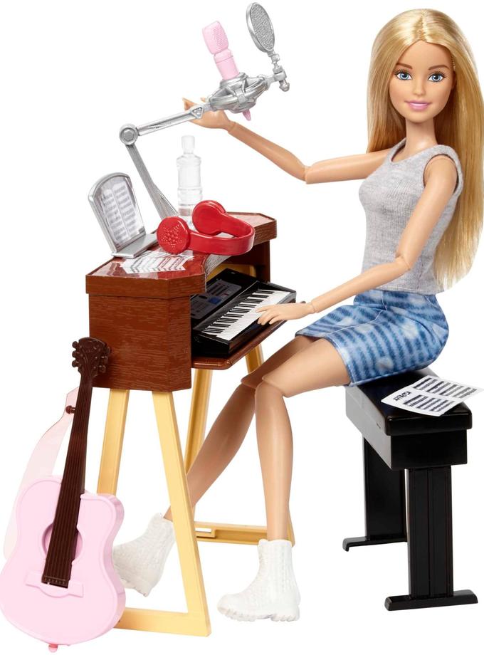 Barbie Careers Musician Doll & Playset, Blond Free shipping