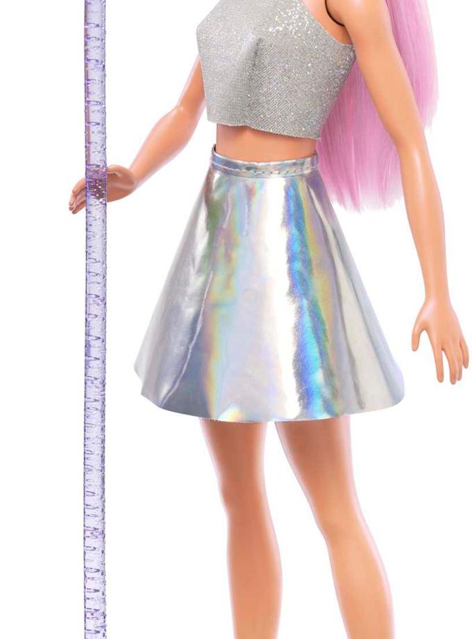 Barbie Careers Pop Star Doll, Long Pink Hair With Iridescent Skirt New Arrival