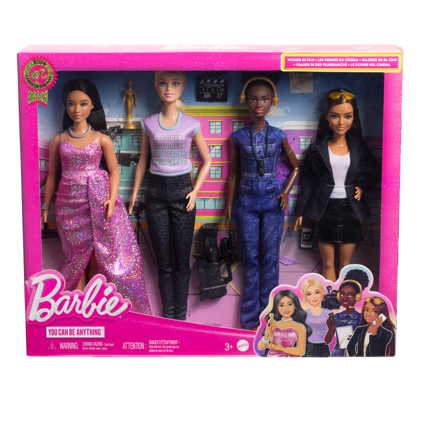 Barbie Careers Women in Film Set Of 4 Dolls With Removable Looks & Accessories Best Buy