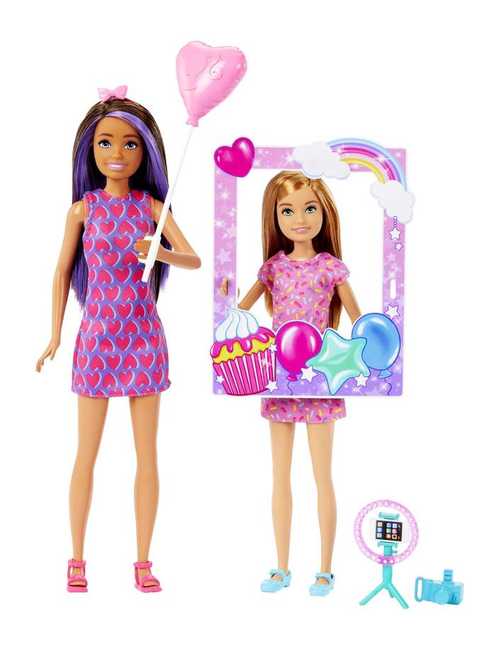 Barbie Celebration Fun Photobooth Playset With Skipper & Stacie Dolls & Accessories Best Seller