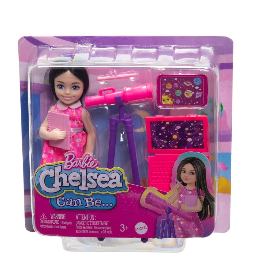 Barbie Chelsea Astronomer Doll & Accessories Set, Career-Themed Brunette Small Doll Best Seller