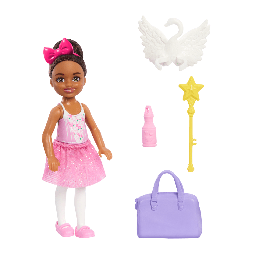 Barbie Chelsea Ballerina Doll & Accessories Set, Career-Themed Brunette Small Doll Best Price