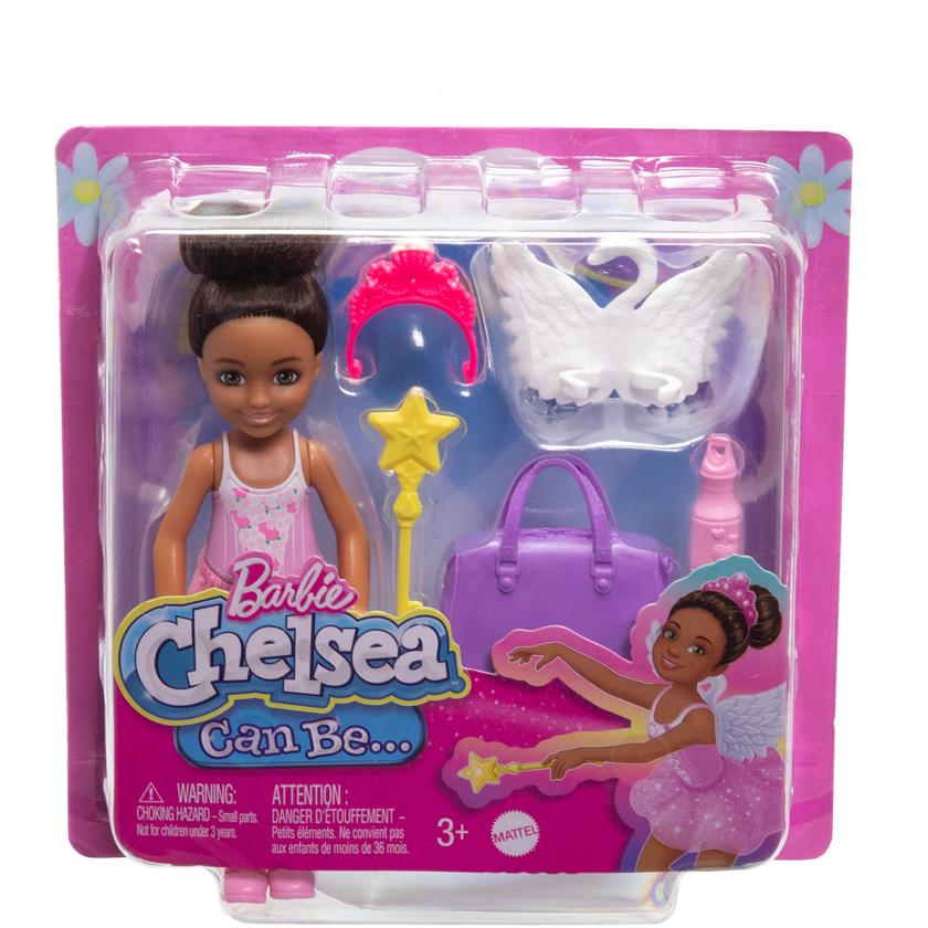 Barbie Chelsea Ballerina Doll & Accessories Set, Career-Themed Brunette Small Doll Best Price