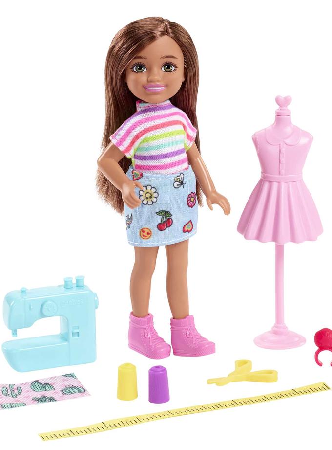 Barbie Chelsea Can Be Playset With Brunette Chelsea Fashion Designer Doll For Sale