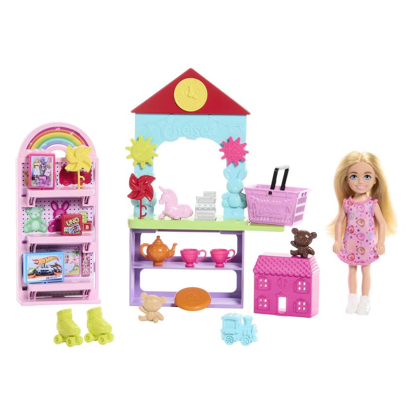 Barbie Chelsea Can Be… Toy Store Playset With Small Blonde Doll, Shop Furniture & 15 Accessories Free shipping