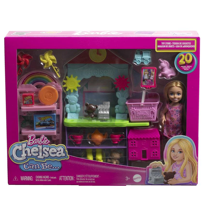 Barbie Chelsea Can Be… Toy Store Playset With Small Blonde Doll, Shop Furniture & 15 Accessories Free shipping