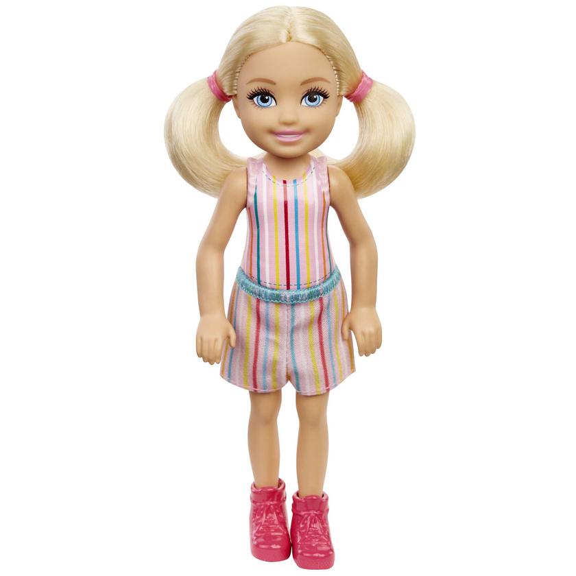 Barbie Chelsea Doll (6-Inch Blonde) Wearing Skirt With Striped Print Best Buy