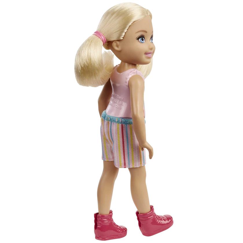 Barbie Chelsea Doll (6-Inch Blonde) Wearing Skirt With Striped Print Best Buy