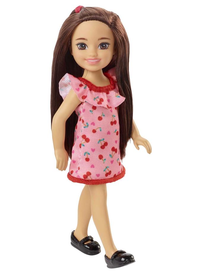 Barbie Chelsea Doll (Brunette) in Cherry-Print Dress, For 3 Year Olds & Up Best Price