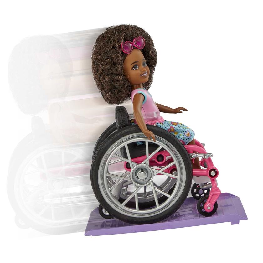 Barbie Chelsea Doll (Brunette) & Wheelchair, Toy For 3 Year Olds & Up High Quality