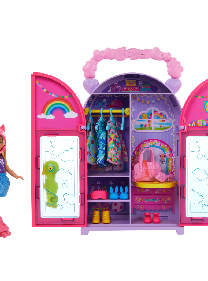 Barbie Chelsea Doll & Closet Toy Playset With Clothes & Accessories High Quality