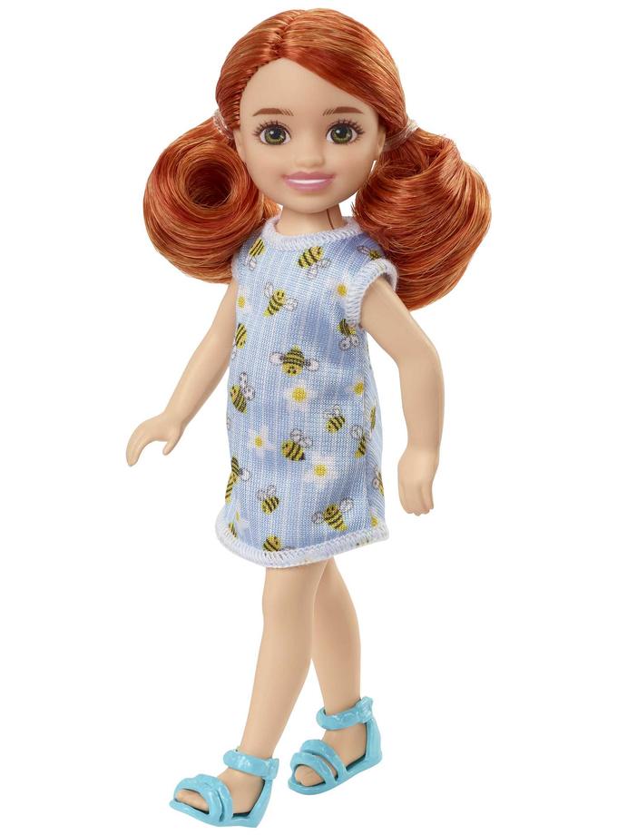 Barbie Chelsea Doll (Red Hair) in Bumblebee Dress, Toy For 3 Year Olds & Up For Sale